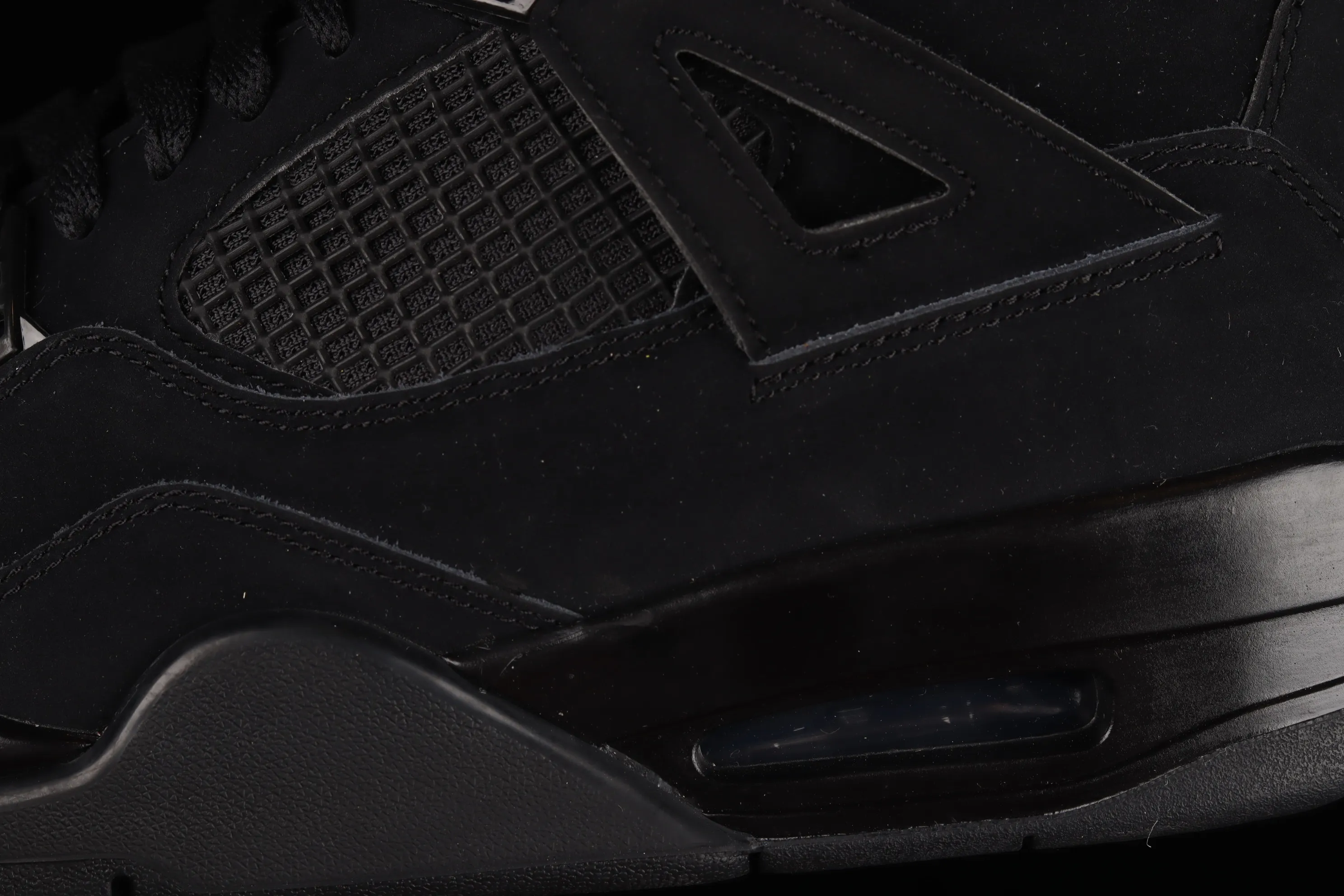 All categories Air Jordan Jordan series basketball shoes Air Jordan 4 foreign trade version Air Jordan 4 Retro "Black Cat" AJ4 Joe 4 Black Cat First layer frosted CU1110-010